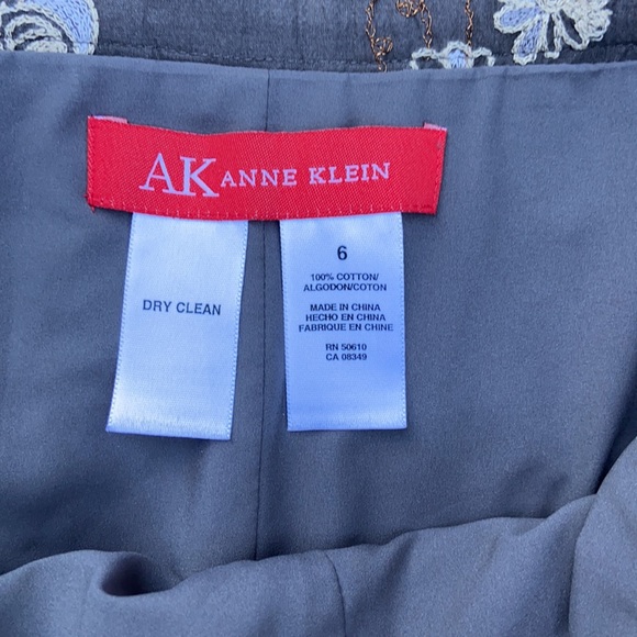 Anne Klein skirt grey size 6 - Picture 5 of 7